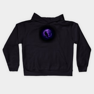 Raven and full moon Kids Hoodie